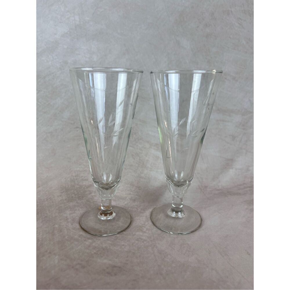 Vintage Princess House Champagne Flutes